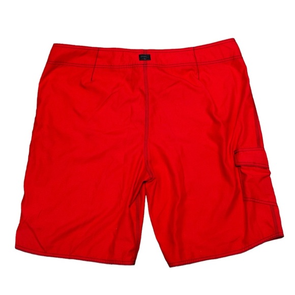 Men's O’Neill 40 XL Swim Board Shorts Trunks Red Swimwear Trunks Drawstring NWOT - Picture 4 of 9